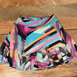 Dona Jo Skort Skirt Womens Size 1 Small Colorful Abstract Tennis Golf Pickleball